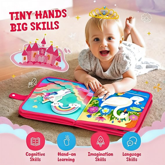 Princess Busy Book for Toddlers: Unlock a Magical Adventure with Interactive Activities